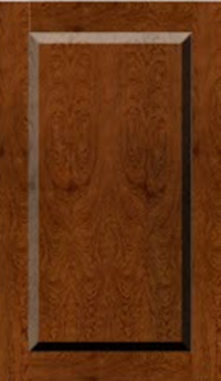 Raised-panel five-piece cabinet door — two stiles, two rails, one panel